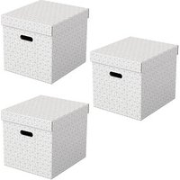 3 Esselte Home Aufbewahrungsboxen 33,0 l weiß 32,0 x 36,5 x 31,5 cm 3 Esselte Home Aufbewahrungsboxen 33,0 l weiß 32,0 x 36,5 x 31,5 cm von Esselte