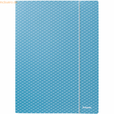 4 x Esselte Eckspannermappe Colour'Breeze A4 Karton blau von Esselte