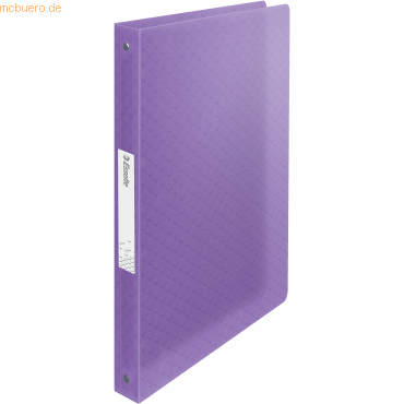 4 x Esselte Ringbuch Colour'Breeze A4 PP Softcover 4 Ringe 25mm lavend von Esselte