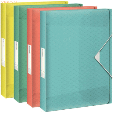 5 x Esselte Ablagebox Colour'Ice A4 PP 40mm sortiert 5 x Esselte Ablagebox Colour'Ice A4 PP 40mm sortiert von Esselte