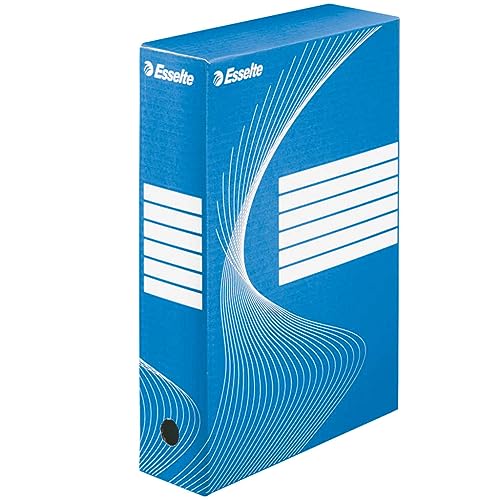 Archiv-Schachtel - DIN A4, Rückenbreite 8 cm, blau von Esselte