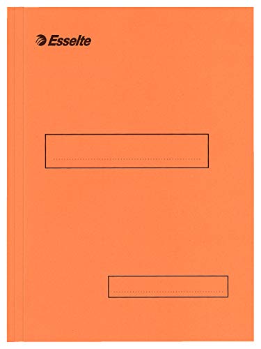 Boîte de 100 sous-dossiers 160g à 2 rabats orange Scor ESSELTE, pour dossiers armoire et tiroir von Leitz
