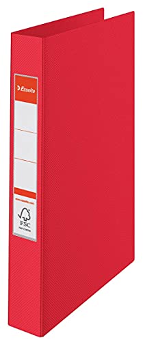 Esselte 2-Ringbuch, PP, hält bis zu 190 Blatt, Vivida-Serie, 42 mm Rücken, 14451 - A4, rot Esselte 2-Ringbuch, PP, hält bis zu 190 Blatt, Vivida-Serie, 42 mm Rücken, 14451 - A4, rot von Esselte