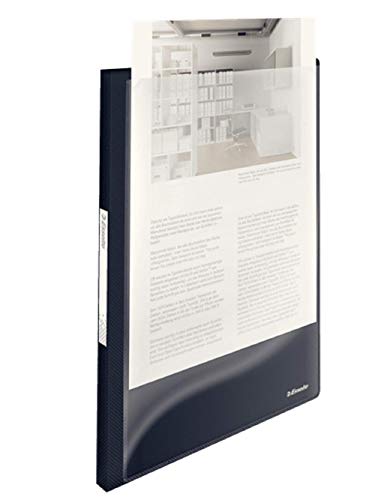 Esselte 624010 VIVIDA Sichtbuch (Panorama, A4, PP, mit Tasche, 20 Hüllen) schwarz von Esselte