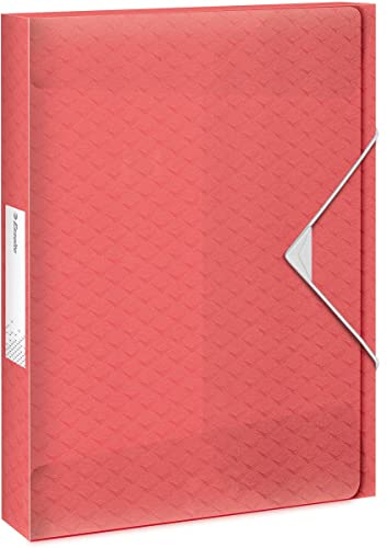 Esselte A4-Ablagebox, fasst 350 Blatt, 40 mm Rückenbreite, transparente Dokumentenaufbewahrungs-Organisationsmappe zur Schreibtischorganisation, Colour'Breeze Serie, Koralle, 628451 Esselte A4-Ablagebox, fasst 350 Blatt, 40 mm Rückenbreite, transparente Dokumentenaufbewahrungs-Organisationsmappe zur Schreibtischorganisation, Colour'Breeze Serie, Koralle, 628451 von Esselte