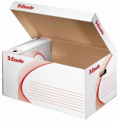 Esselte Archivcontainer mit Klappdeckel - A4, Wellpappe, weiá Esselte Archivcontainer mit Klappdeckel - A4, Wellpappe, weiá von Esselte