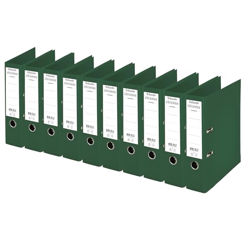 Esselte Chromos Aktenordner, 10 Stück mit Rücken Rücken: 80 mm dunkelgrün Esselte Chromos Aktenordner, 10 Stück mit Rücken Rücken: 80 mm dunkelgrün von Esselte