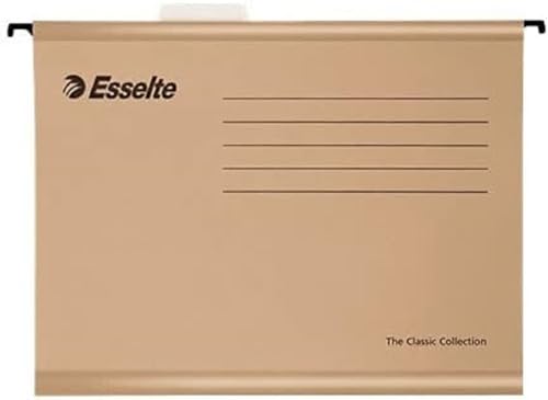 Esselte Classic - 50er Pack Hängemappe verstärkt mit transparentem Kunststoffvisier A4 natur Esselte Classic - 50er Pack Hängemappe verstärkt mit transparentem Kunststoffvisier A4 natur von Esselte
