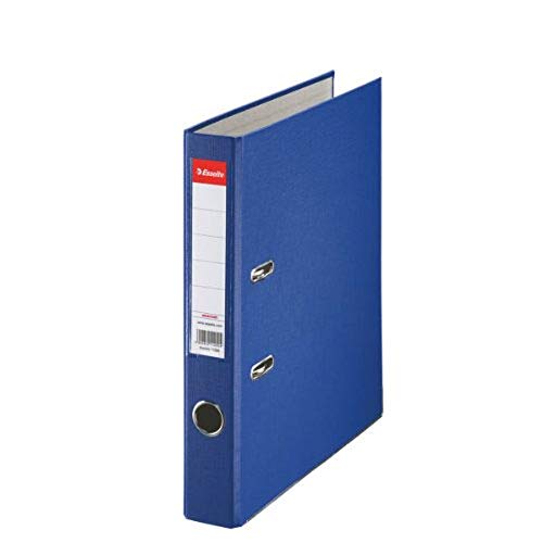Esselte DIN A4 Ordner, Blau, 52 mm Rückenbreite, Kunststoff, 81195 (1 Stück) von Esselte