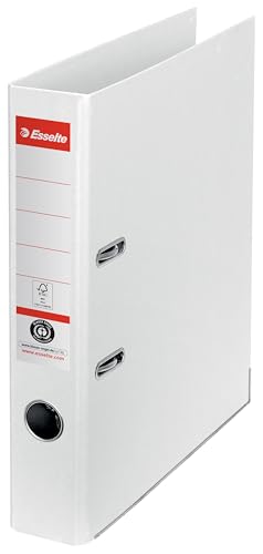Esselte No.1 Ordner, 350 DIN A4 (80 g/m²), 50 mm Rückenbreite, 100% Recycelter Karton, Weiß, 627577 Esselte No.1 Ordner, 350 DIN A4 (80 g/m²), 50 mm Rückenbreite, 100% Recycelter Karton, Weiß, 627577 von Esselte