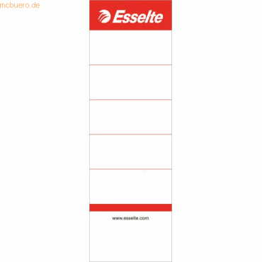 Esselte Einsteck-Rückenschilder für Ordner Nr. 1 50x158mm VE=10 Stück Esselte Einsteck-Rückenschilder für Ordner Nr. 1 50x158mm VE=10 Stück von Esselte