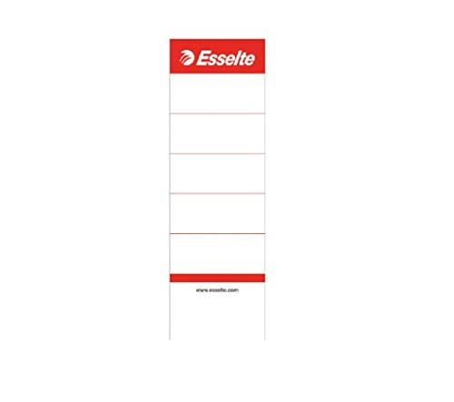 Leitz Esselte Ersatz-Rückenschilder für 75 mm Ordner mit Rückenschild-Taschen, 10 Stück aus Karton, Kurz und breit, 50 x 158 mm, weiß, 810801 Leitz Esselte Ersatz-Rückenschilder für 75 mm Ordner mit Rückenschild-Taschen, 10 Stück aus Karton, Kurz und breit, 50 x 158 mm, weiß, 810801 von Leitz