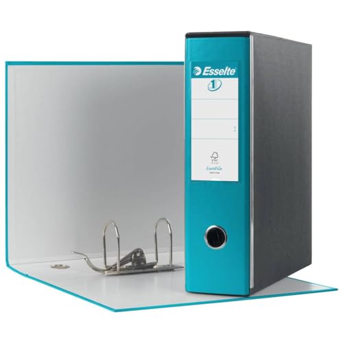 Esselte Eurofile-Ordner mit Hebelmechanik und Aufbewahrungsschachtel Dorso 8 cm türkis Esselte Eurofile-Ordner mit Hebelmechanik und Aufbewahrungsschachtel Dorso 8 cm türkis von Esselte