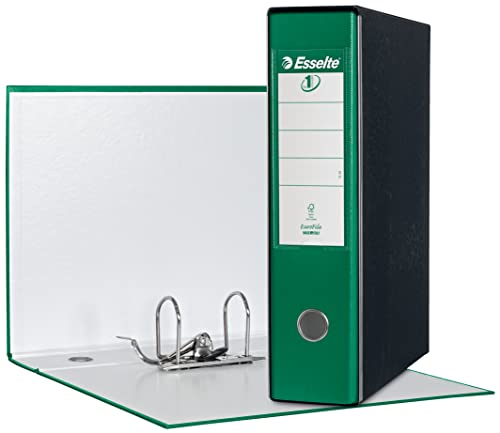 Esselte Eurofile Ordner mit Hebelmechanik und Hülle, Protokoll-Format, Karton mit Kunststoffbeschichtung Dorso 8 cm grün Esselte Eurofile Ordner mit Hebelmechanik und Hülle, Protokoll-Format, Karton mit Kunststoffbeschichtung Dorso 8 cm grün von Esselte