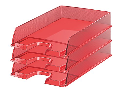 Esselte Europost A4 Briefablage, 10 Stück Transluscent Red Esselte Europost A4 Briefablage, 10 Stück Transluscent Red von Esselte