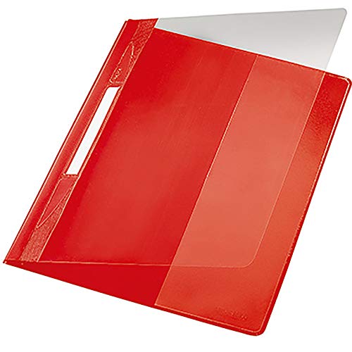 Esselte Leitz Hefter Exquisit, A4, Überbreite, PVC, rot von Esselte
