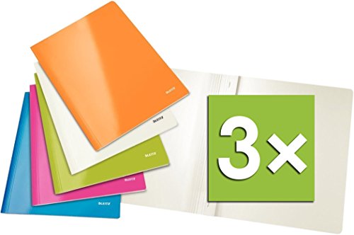Esselte Leitz Wow Schnellhefter für DIN A4, Karton (A4-3 Packungen, Sortiert Spezial) von Esselte