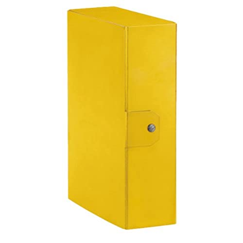 Esselte Ordner-Archivbox für die Archivierung von Dokumenten langfristige, A4, Rücken 10 cm, Delso Order Dorso 10 cm gelb von Esselte