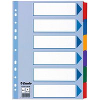 Esselte Ordnerregister Vollformat blanko farbig 6-teilig, 1 Satz Esselte Ordnerregister Vollformat blanko farbig 6-teilig, 1 Satz von Esselte