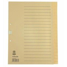 Esselte Papierregister Blanko, A4, Papier, 20 Blatt, chamois Esselte Papierregister Blanko, A4, Papier, 20 Blatt, chamois von Esselte