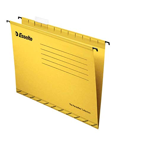 Esselte Pendaflex Hängemappen, Foolscap-Format, 360 × 240 mm, 25 Stück, gelb von Esselte