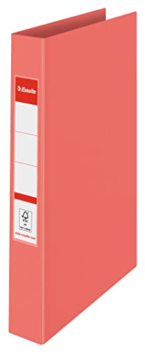 Esselte Ringordner, 10er Pack, 190 Blatt Kapazität, 42 mm Rückenbreite, A4-Ordner mit 2 Ringen und festem Einband, für Zuhause/Büro, zur Schreibtischorganisation, Colour'Breeze Serie, Koralle, 628433 Esselte Ringordner, 10er Pack, 190 Blatt Kapazität, 42 mm Rückenbreite, A4-Ordner mit 2 Ringen und festem Einband, für Zuhause/Büro, zur Schreibtischorganisation, Colour'Breeze Serie, Koralle, 628433 von Esselte