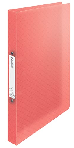 Esselte Ringordner, 140 Blatt Kapazität, 25 mm Rückenbreite, A4-Ordner mit 2 Ringen und Soft Cover, für Zuhause/Büro, zur Schreibtischorganisation, Colour'Breeze Serie, Koralle, 628435 Esselte Ringordner, 140 Blatt Kapazität, 25 mm Rückenbreite, A4-Ordner mit 2 Ringen und Soft Cover, für Zuhause/Büro, zur Schreibtischorganisation, Colour'Breeze Serie, Koralle, 628435 von Esselte