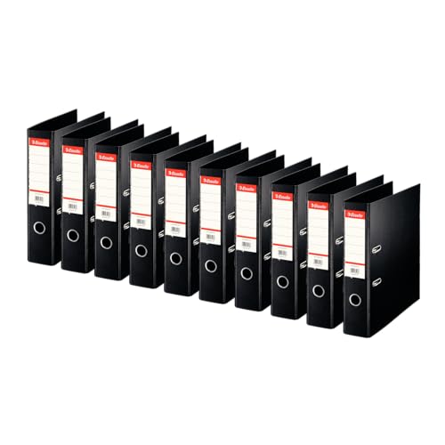 Esselte Standard, 10 x Aktenordner, Schwarz, 75 mm Rücken, A4, PP, 320250 Esselte Standard, 10 x Aktenordner, Schwarz, 75 mm Rücken, A4, PP, 320250 von Esselte
