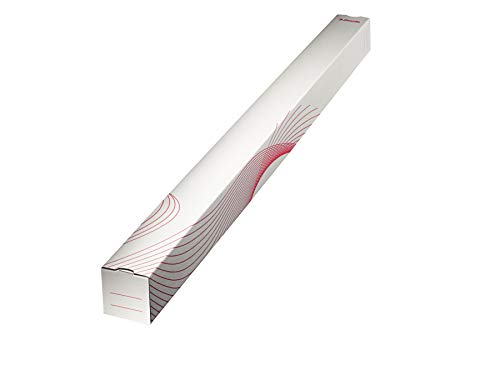 Esselte Standard Falthülse 1100 mm, Eckige Wellpappe, Für den Versand, die Archivierung oder den Transport von gerollten Postern und Plänen, Versandkarton, 10 Stück, Weiß/Rot, 20958 von Esselte