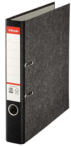 Esselte Standard-Ordner A4, 25er Pack, 50 mm, Schmal, Schwarz, 56997 von Esselte