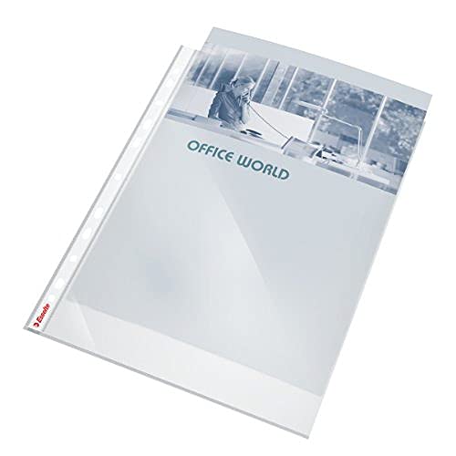 Leitz Esselte Standard Prospekthüllen-Set, 50 Stück, A4 Format, Farblos mit glänzender Oberfläche, Obere Öffnung, 0,055 mm PP-Folie, 925008 Leitz Esselte Standard Prospekthüllen-Set, 50 Stück, A4 Format, Farblos mit glänzender Oberfläche, Obere Öffnung, 0,055 mm PP-Folie, 925008 von Esselte