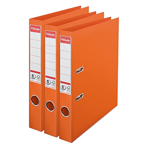 Esselte VIVIDA 624286 Aktenordner, A4, 50 mm Rücken, 250 Blatt Kapazität, PP, Kunststoffdeckel, Aktenordner und Ordner, Orange, 3 Stück, 624286 Esselte VIVIDA 624286 Aktenordner, A4, 50 mm Rücken, 250 Blatt Kapazität, PP, Kunststoffdeckel, Aktenordner und Ordner, Orange, 3 Stück, 624286 von Esselte