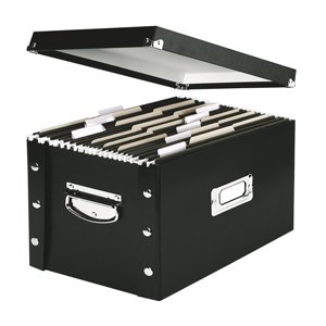 Leitz Click and Store Hängemappenbox, faltbar, mit Griffen, für 50 A4-Hängemappen, laminiert, BxHxT 356 x 282 x 370 mm Leitz Click and Store Hängemappenbox, faltbar, mit Griffen, für 50 A4-Hängemappen, laminiert, BxHxT 356 x 282 x 370 mm von Esselte