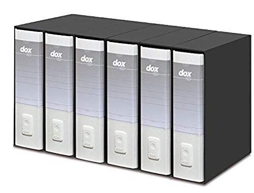 Rexel Dox 1 A4 ordner mit extra starkem Pull Tab 6er-Pack weiß von Esselte