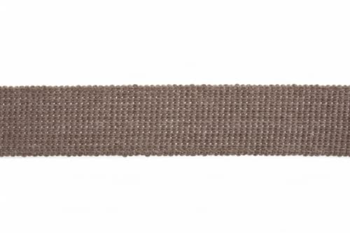 Essential Trimmings Gurtband aus Baumwolle und Acryl, 40 mm, Helles Taupe – Meterware von Essential Trimmings