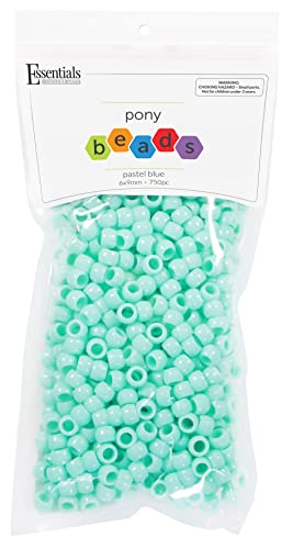 EBL Pony Bead Pastel Blue 750pc von Essentials By Leisure Arts