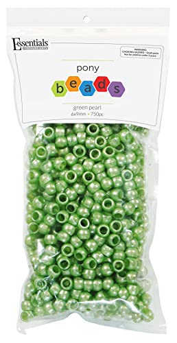 EBL Pony Bead Pearl Green 750pc von Essentials By Leisure Arts