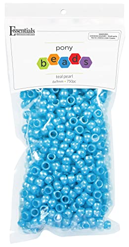 EBL Pony Bead Pearl Teal 750pc EBL Pony Bead Pearl Teal 750pc von Essentials By Leisure Arts