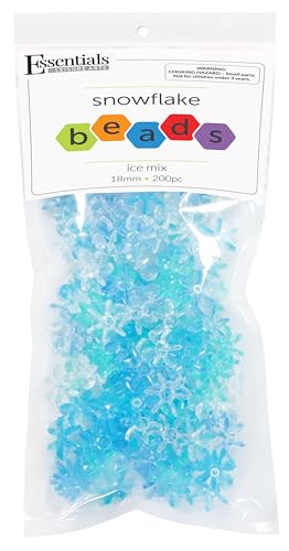EBL Snowflake Bead Ice Colors 200pc von Essentials By Leisure Arts