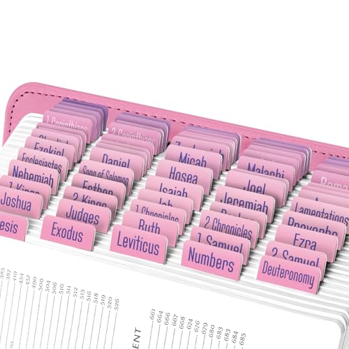 EssexWares Bibelreiter für Altes und Neues Testament, 80 große Druck-Tabs für Bibelstudium, wasserabweisende und langlebige Bibelregister für Frauen und Männer - 4,3 cm breit EssexWares Bibelreiter für Altes und Neues Testament, 80 große Druck-Tabs für Bibelstudium, wasserabweisende und langlebige Bibelregister für Frauen und Männer - 4,3 cm breit von Essex Wares