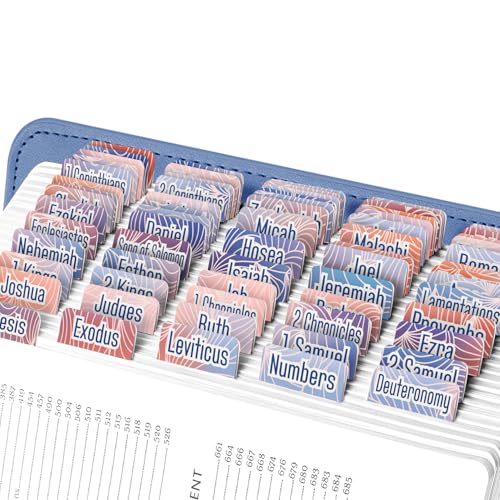 EssexWares - Blaue & orangefarbene Wirbel Bibelreiter für Altes und Neues Testament, 80 große Druck-Tabs für Bibelstudium, wasserabweisende und langlebige Bibelindex-Tabs für Frauen und Männer - 4,3 EssexWares - Blaue & orangefarbene Wirbel Bibelreiter für Altes und Neues Testament, 80 große Druck-Tabs für Bibelstudium, wasserabweisende und langlebige Bibelindex-Tabs für Frauen und Männer - 4,3 von Essex Wares