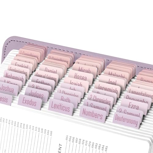 EssexWares - Pink Pearl Bibelreiter für Altes und Neues Testament, 80 große Druck-Tabs für Bibelstudium, wasserabweisende und langlebige Bibelindex-Tabs für Frauen und Männer - 4,3 cm breit EssexWares - Pink Pearl Bibelreiter für Altes und Neues Testament, 80 große Druck-Tabs für Bibelstudium, wasserabweisende und langlebige Bibelindex-Tabs für Frauen und Männer - 4,3 cm breit von Essex Wares