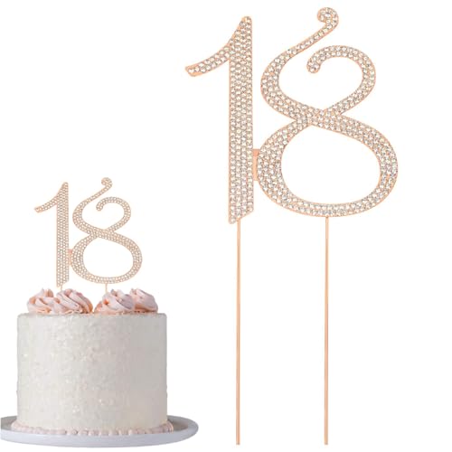 Esshogo 1 Stück Cake Topper 18 Jahre Strass Silber, 18 Jahre Geburtstag Dekoration Kuchen 18 Zahl, 18. Geburtstag Tortendeko Geburtstag, Cake Toppers Dekoration 18 Topper für Kuchen Esshogo 1 Stück Cake Topper 18 Jahre Strass Silber, 18 Jahre Geburtstag Dekoration Kuchen 18 Zahl, 18. Geburtstag Tortendeko Geburtstag, Cake Toppers Dekoration 18 Topper für Kuchen von Esshogo