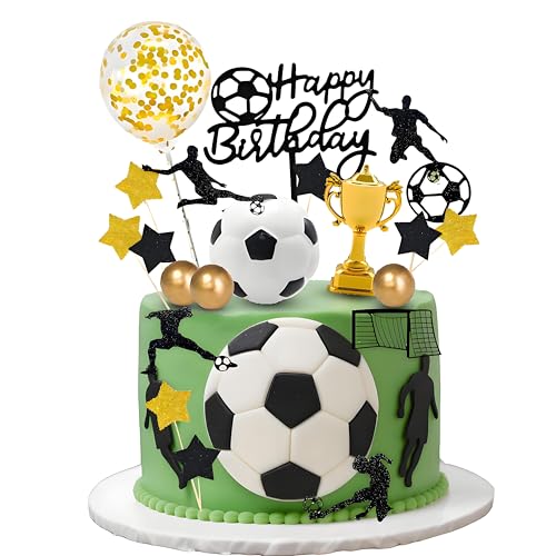 Esshogo 28 pcs Tortendeko Fussball, Torte Kuchendeko, Cake topper fußball, Kuchendekoration mit fußballmotiv, Sport kuchen dekoration,Geburtstagsdeko für fußballfans Esshogo 28 pcs Tortendeko Fussball, Torte Kuchendeko, Cake topper fußball, Kuchendekoration mit fußballmotiv, Sport kuchen dekoration,Geburtstagsdeko für fußballfans von Esshogo