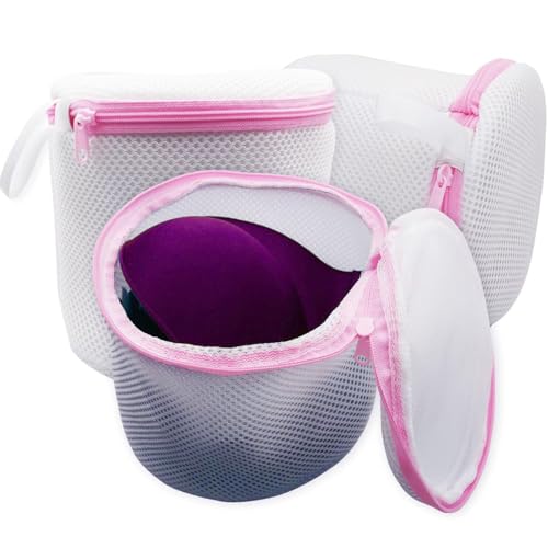 Esshogo 3 Stück Wäschenetz, BHs Wäschenetze, Wäschesäcke, Wäschebeutel Für Waschmaschine, Wiederverwendbare Wäschesack, Wäschebeutel aus Netzstoff Set, Wäschebeutel, Feinwasch-BH-Waschbeutel von Esshogo