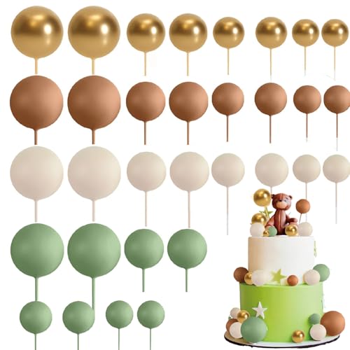 Esshogo 32 Stück Kuchendekoration, Kugel, Cake Topper, Mini-Luftballons Cake Topper, Torte Schaumstoffkugel dekorieren, Kuchendekoration Kugeln, Kuchen Kugeln Dekorationen Esshogo 32 Stück Kuchendekoration, Kugel, Cake Topper, Mini-Luftballons Cake Topper, Torte Schaumstoffkugel dekorieren, Kuchendekoration Kugeln, Kuchen Kugeln Dekorationen von Esshogo