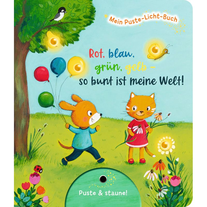 Mein Puste-Licht-Buch: Rot, Blau, Grün, Gelb - So Bunt Ist Meine Welt! - Fee Krämer, Pappband von Esslinger in der Thienemann-Esslinger Verlag GmbH