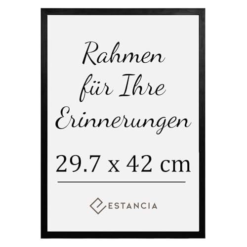 Estancia Schwarzer Holz Bilderrahmen 29,7x42 cm (A3) mit Bruchsicherem Acrylglas | Moderner Portraitrahmen Holz | Din A3 Bilderrahmen Schwarz | Bilderrahmen Din A3 Estancia Schwarzer Holz Bilderrahmen 29,7x42 cm (A3) mit Bruchsicherem Acrylglas | Moderner Portraitrahmen Holz | Din A3 Bilderrahmen Schwarz | Bilderrahmen Din A3 von Estancia