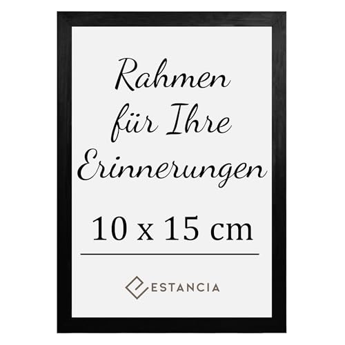 Estancia Schwarz Holz Bilderrahmen 10x15 cm mit Bruchsicherem Acrylglas | Holz Bilderrahmen Schwarz 10x15 cm | Fotorahmen 10 x 15 | Bilderrahmen 15x10 cm | Rahmen 10x15 cm Estancia Schwarz Holz Bilderrahmen 10x15 cm mit Bruchsicherem Acrylglas | Holz Bilderrahmen Schwarz 10x15 cm | Fotorahmen 10 x 15 | Bilderrahmen 15x10 cm | Rahmen 10x15 cm von Estancia