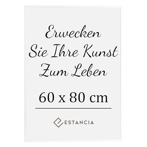 Estancia Weiß Holz Bilderrahmen 60x80 cm mit Bruchsicherem Acrylglas | Weiss Bilderrahmen 80x60 cm |Großer Weiße Bilderrahmen 60 x 80 cm | Fotorahmen für Wände Estancia Weiß Holz Bilderrahmen 60x80 cm mit Bruchsicherem Acrylglas | Weiss Bilderrahmen 80x60 cm |Großer Weiße Bilderrahmen 60 x 80 cm | Fotorahmen für Wände von Estancia